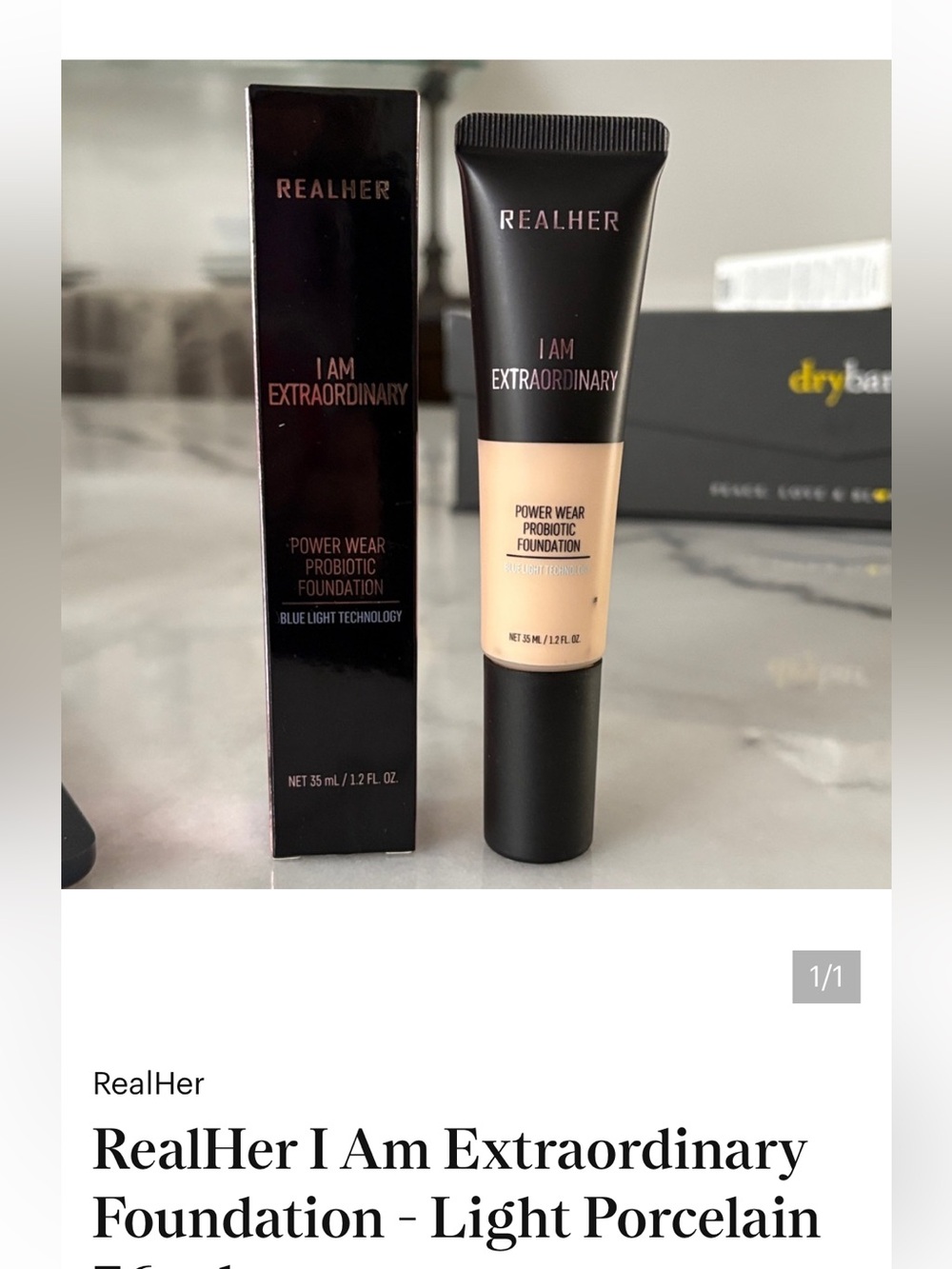 RealHer Power Wear Probiotic Foundation - Porcelain Shade